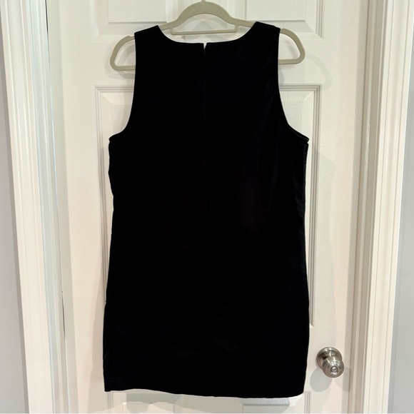 Karen Scott Black Sleeveless Jumper Dress Size M Pockets Classic - Picture 6 of 10